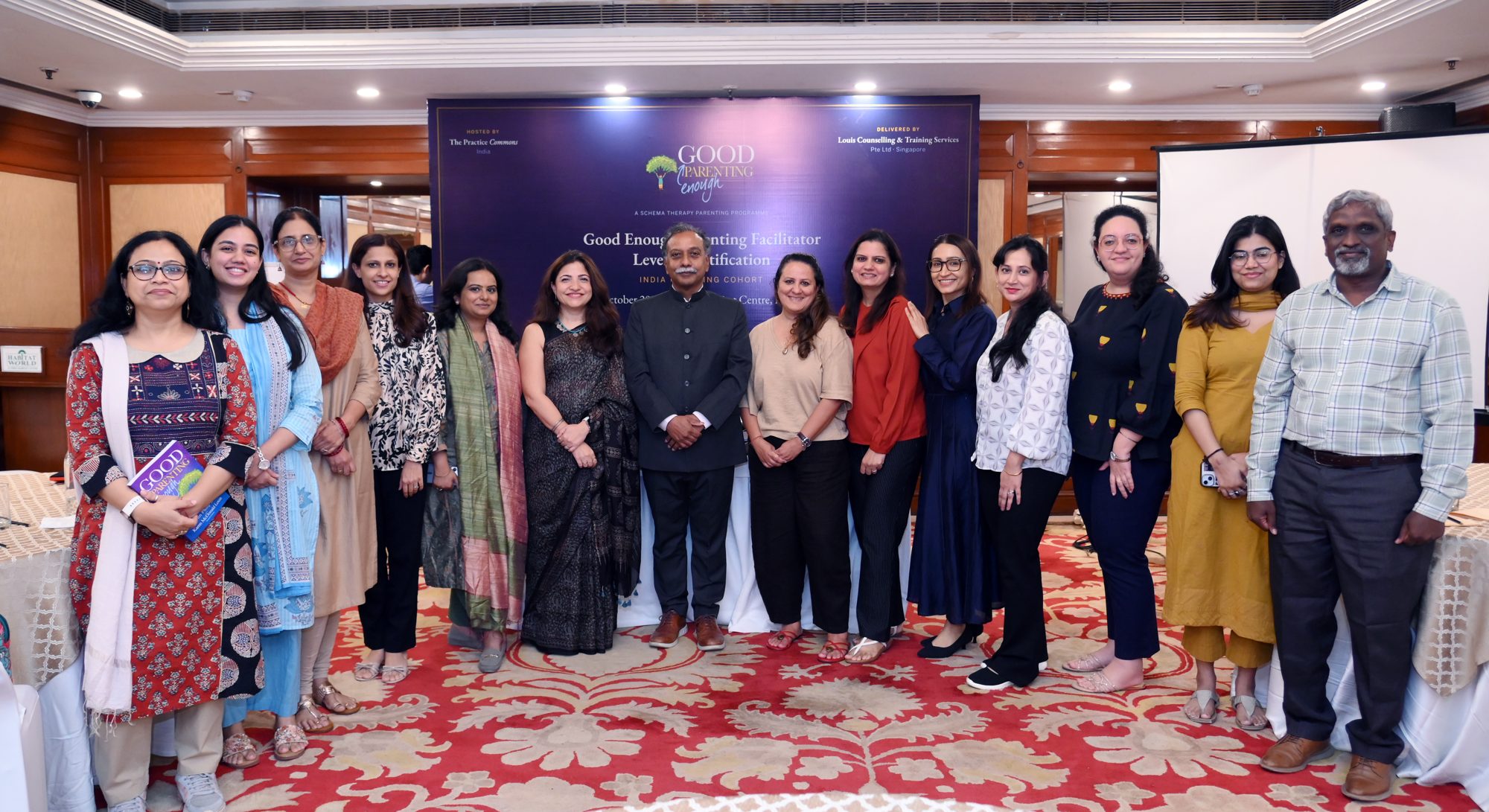 The India founding cohort with Dr. John Philip Louis at the India Habitat Centre, New Delhi, October 2026